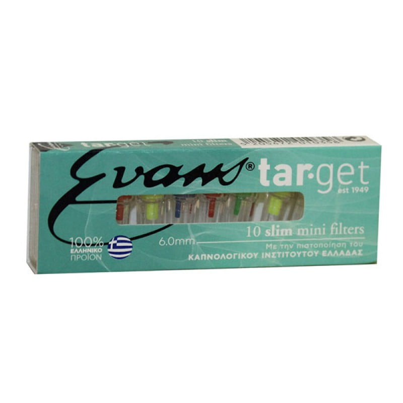 Πιπάκια Τσιγάρου Target Evans Slim 6mm