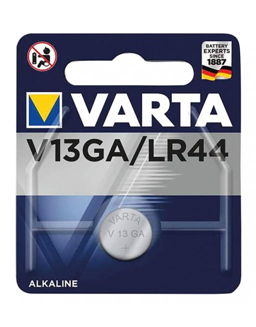 Varta alkaline battery LR44, 1.5V, 1mAh