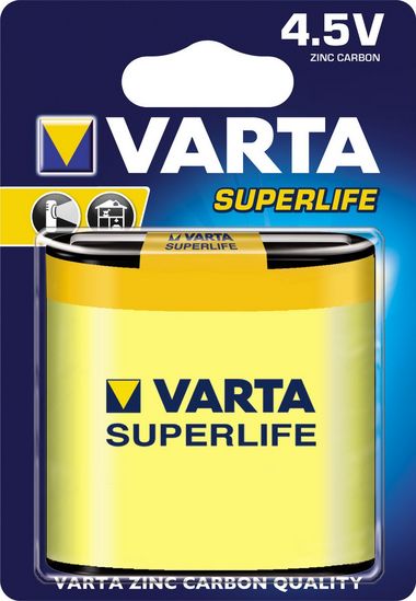 Varta Superlife Zinc Carbon 3R12 4.5V (Recording)
