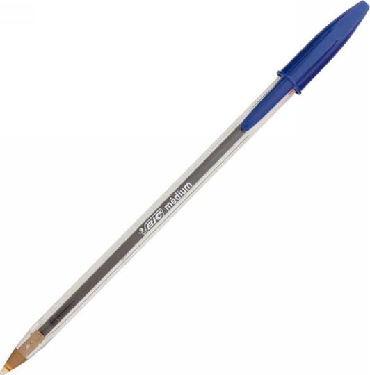 Bic Στυλό Ballpoint 1.0mm με Μπλε Mελάνι Cristal Original