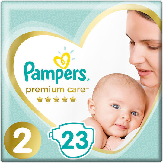 Pampers Πάνες με Αυτοκόλλητο Premium Care No. 2 για 4-8kg (23τμχ)