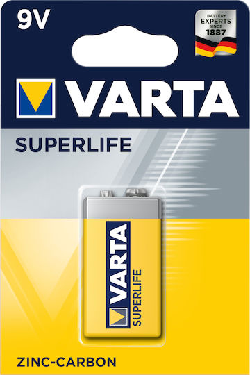 Varta Superlife Μπαταρία Zinc 9V (1τμχ)