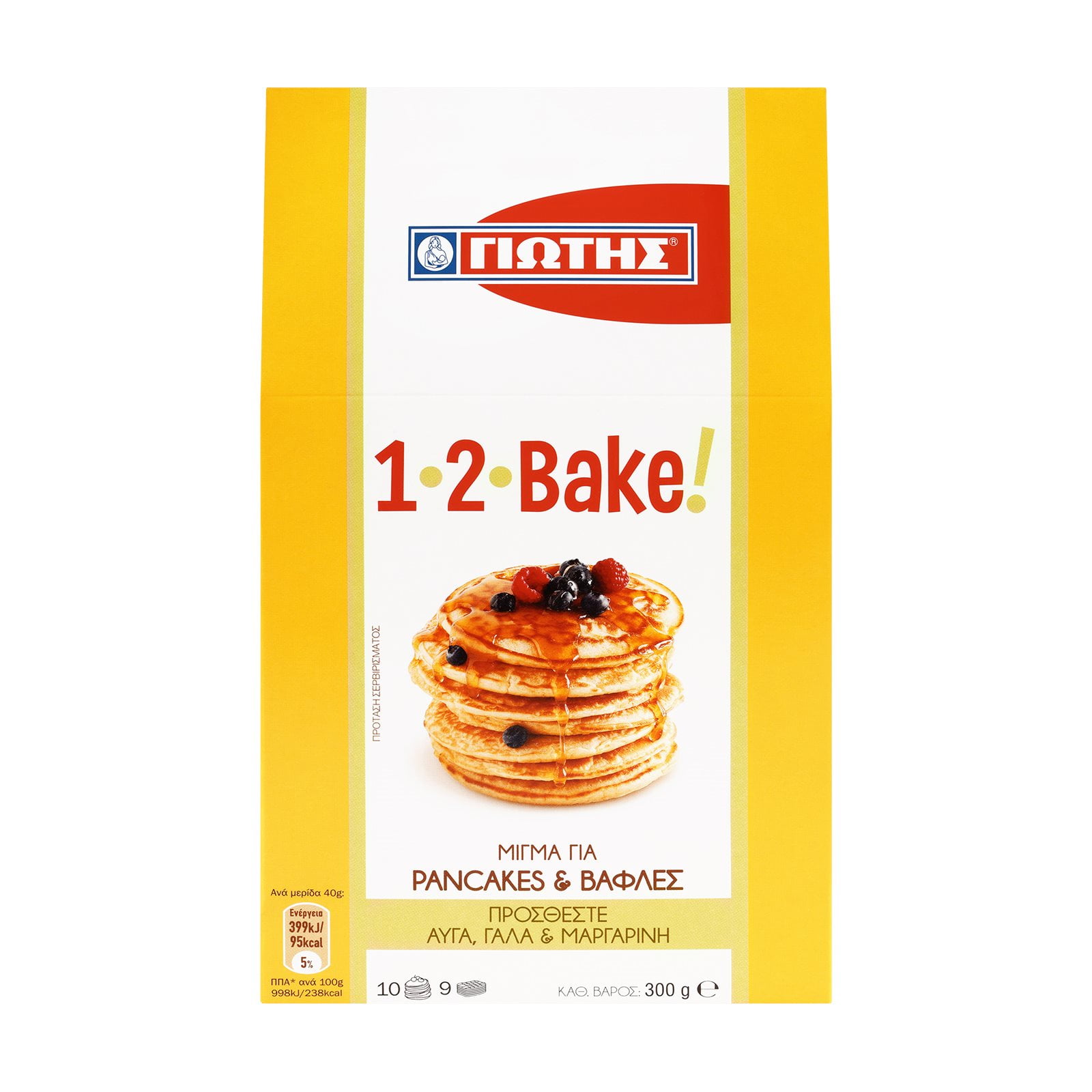 1-2-Bake Mix for Pancakes & Bottles 300g (Note)