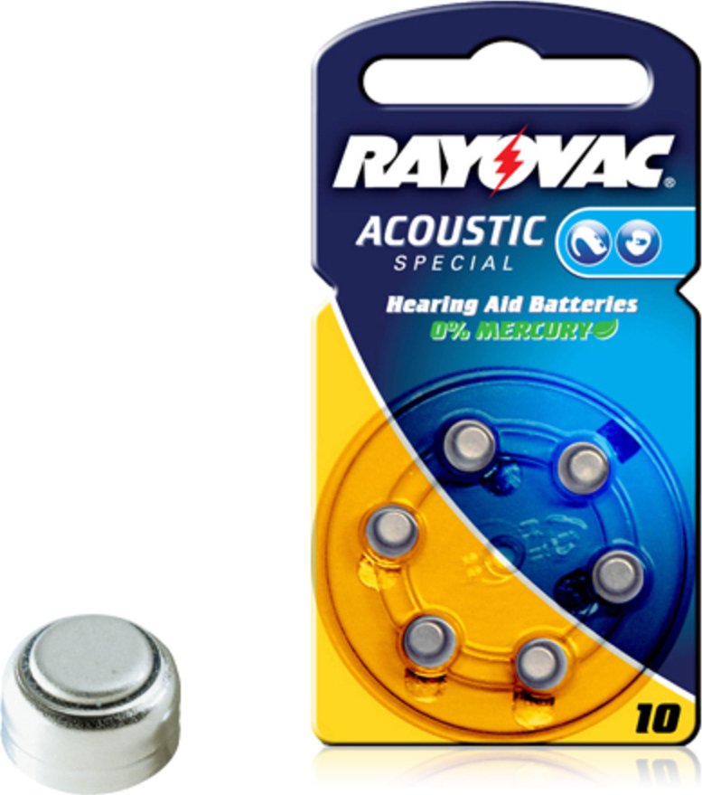 Rayovac Acoustic Special Acoustic Batteries 6 mAh 1.45 V (Recording)