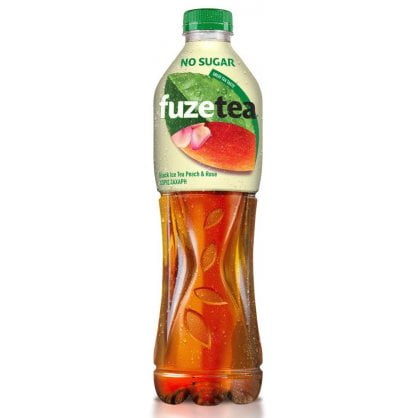 Fuze Tea Black Peach & Rose Without Sugar 500ml