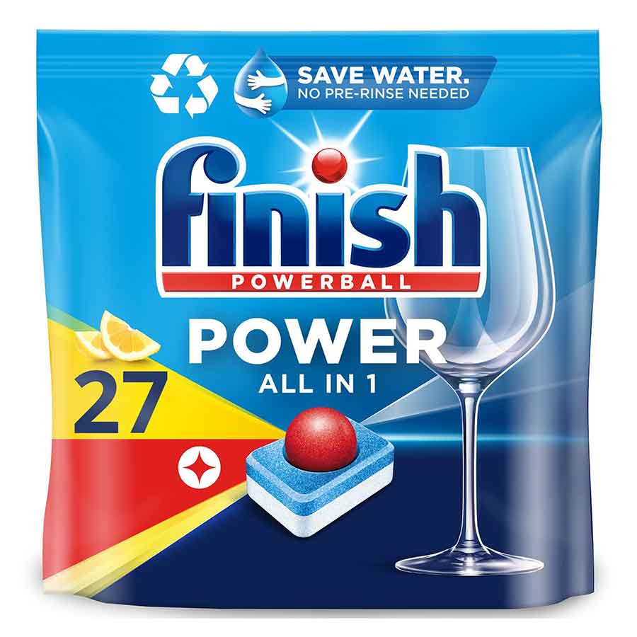 Finish All In 1 Max Ταμπλέτες Πλυντηρίου Πιάτων Λεμόνι (27τεμ.)
