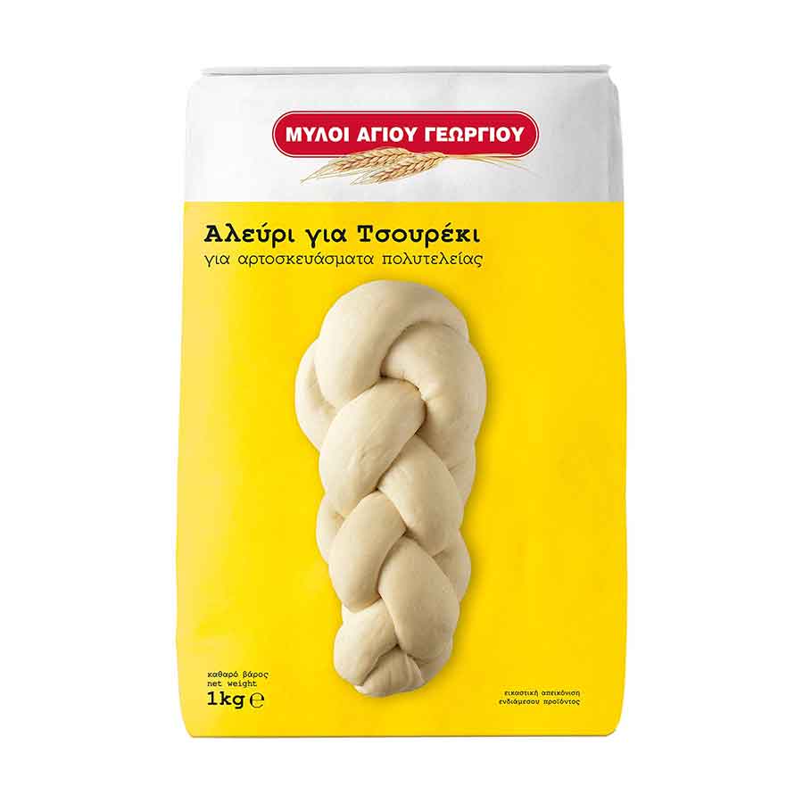Μύλοι Αγίου Γεωργίου Αλεύρι Για Τσουρέκι (1kg)