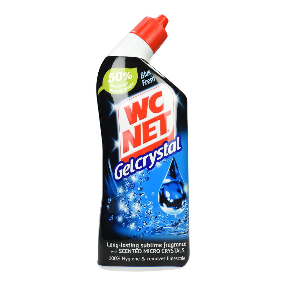 Wc Net Liquid Cleaner Crystal Blue Fresh Gel 750ml
