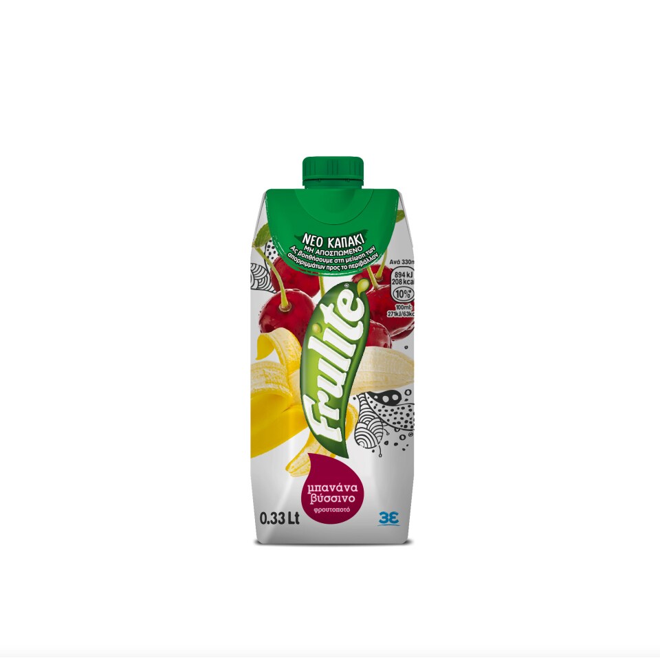 Frulite Φρουτοποτό Μπανάνα Βύσσινο (330ml)