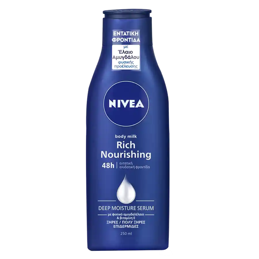 Nivea Rich Nourishing Milk Σώματος Για Ξηρές Επιδερμίδες (250ml)