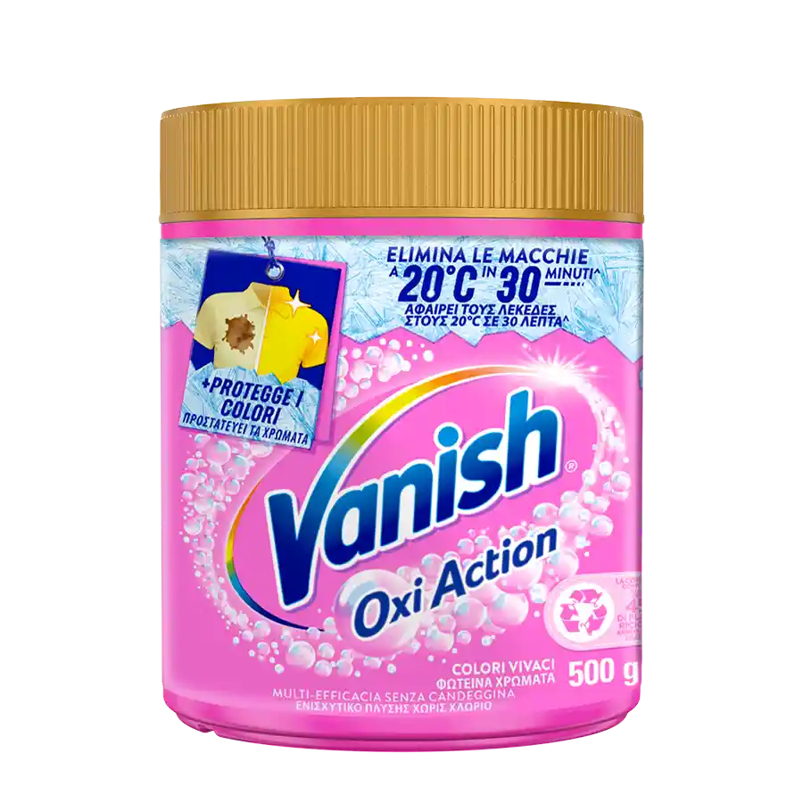 Vanish Oxi Action Ενισχυτικό Πλύσης Σκόνη Pink (470gr)