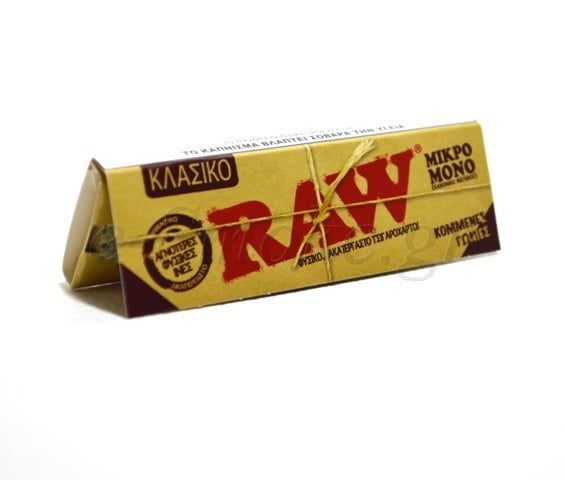 RAW Χαρτάκια Classic – Ακατέργαστο – ΜΙΚΡΟ ΜΟΝΟ