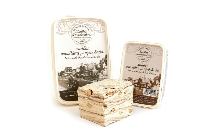 Χαλβάς Δραπετσώνας σοκολάτα με αμύγδαλα (450gr)