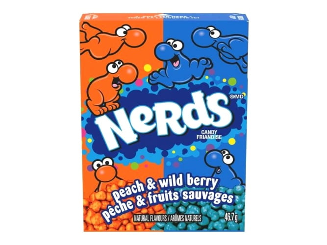 Nerds Tiny Crunchy Candies Peach & Wildberry (46gr)