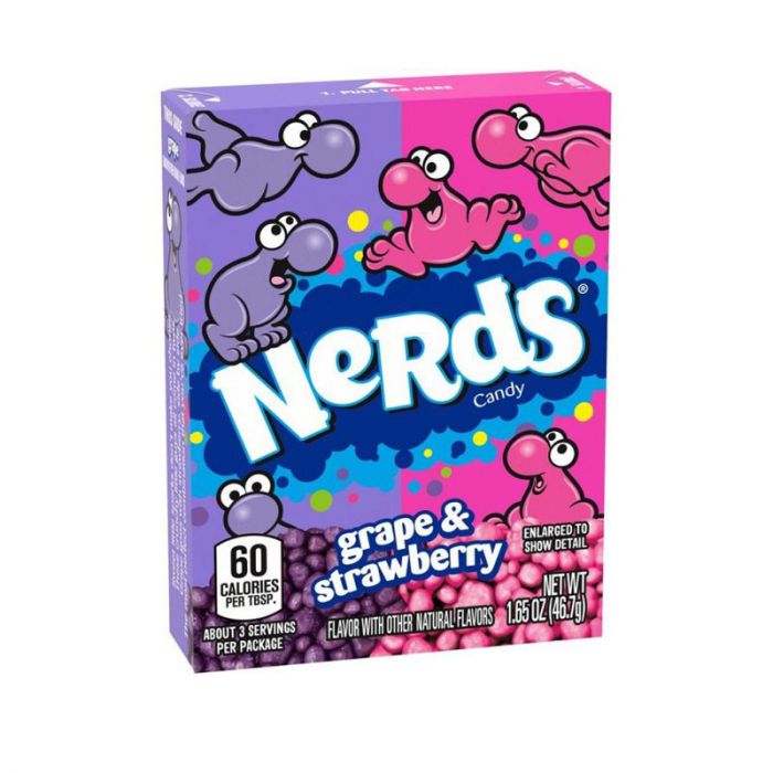 Nerds Tiny Crunchy Candies Grape & Strawberry (46,7gr)