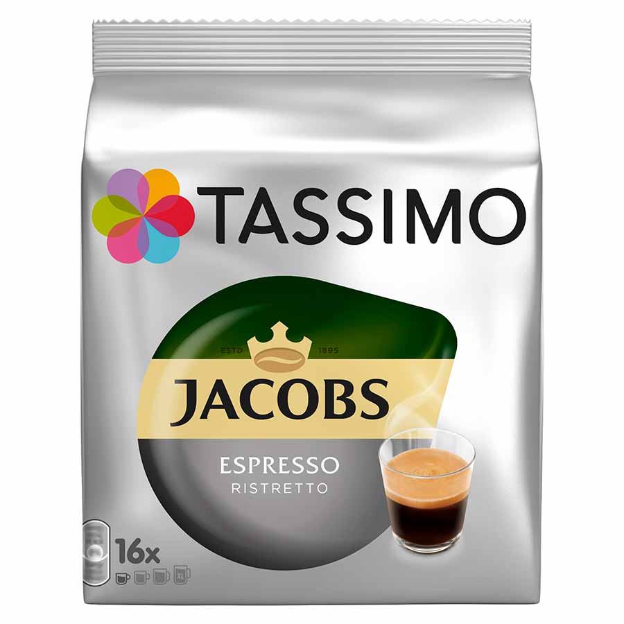 Jacobs Tassimo Καφές Espresso Ristretto Σε Κάψουλες (16τεμ.)
