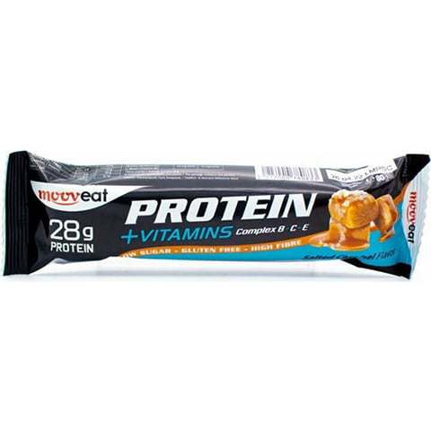 Mooveat Protein +Vitamins Μπάρα με 28gr Πρωτεΐνης & Γεύση Salted Caramel (80gr)