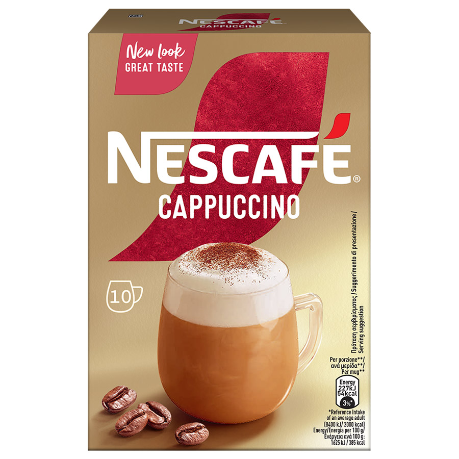 Nescafe Gold Καφές Cappuccino Σε Φακελάκια (10τεμ.)