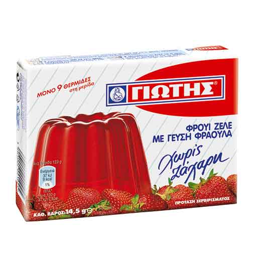 Γιώτης Φρουί Ζελέ Φράουλα Χωρίς Ζάχαρη (14,5g)
