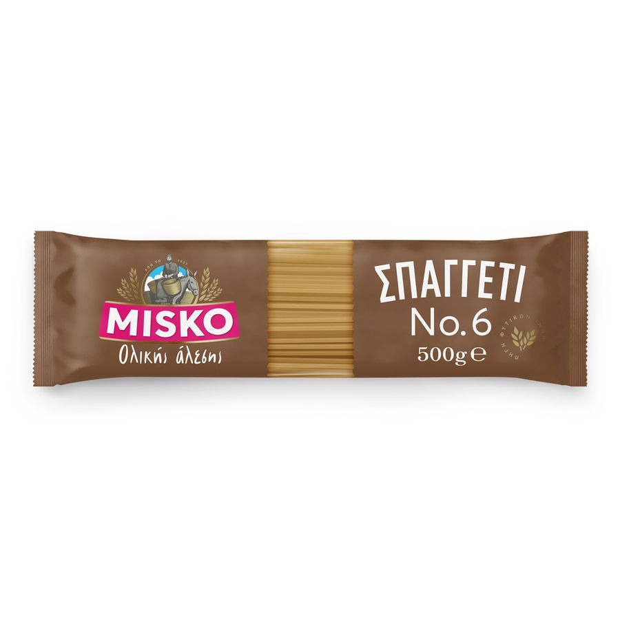 Misko Σπαγγέτι Ολικής Άλεσης Νo6 (500gr)
