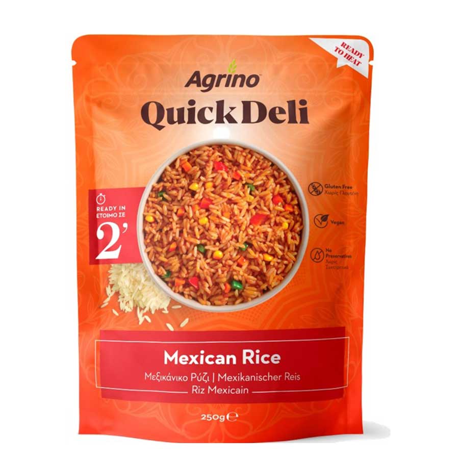 Agrino Quick Deli Μεξικάνικο Ρύζι Χωρίς Γλουτένη (250gr)