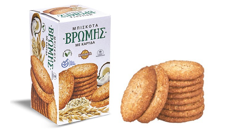 Βιολάντα Μπισκότα Βρώμης με Καρύδα (200gr)