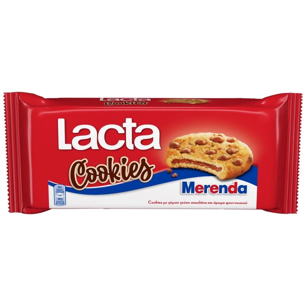 Lacta Cookies Μπισκότα Merenda (156gr)