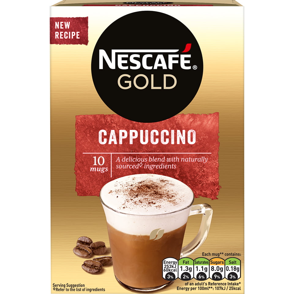 Nescafe Gold Cappuccino Coffee 10x14g