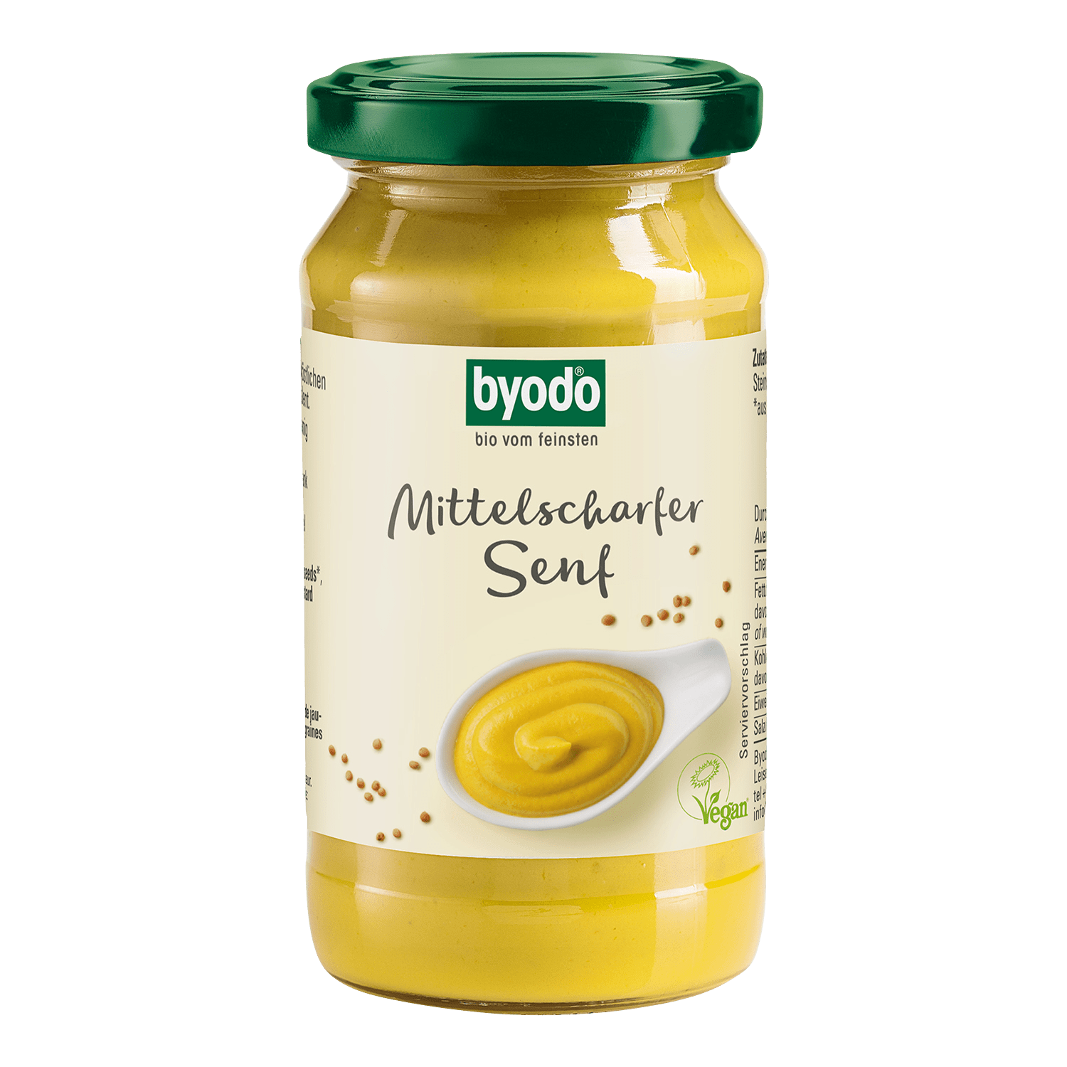Byodo medium-strength mustard, organic, 200ml