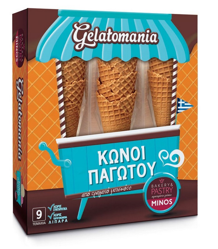Gelatomania Κώνοι Παγωτού 60 τεμάχια (228gr)