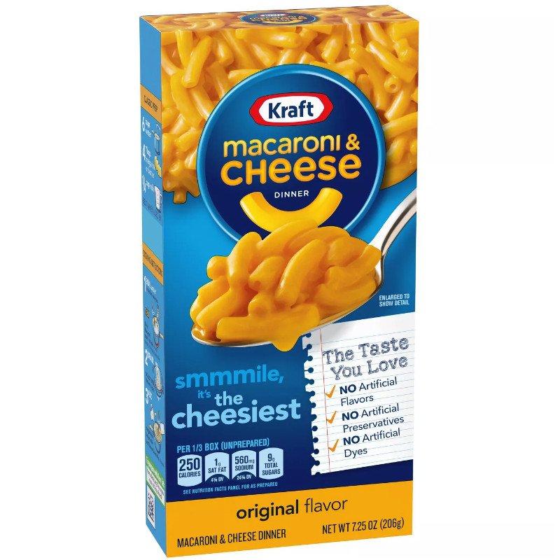 Kraft mixture of macaroni with cheese macaroni & cheese dinner original flavor (206g)
