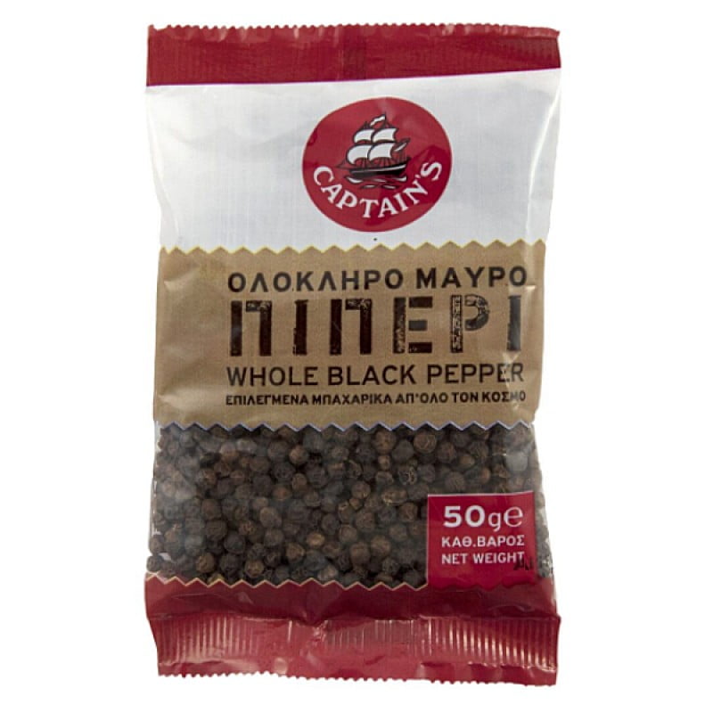 Captain’s whole black pepper (50g)