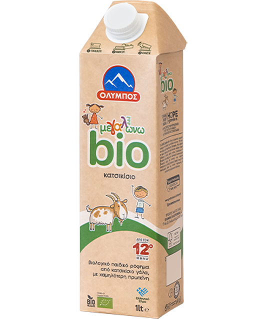 Όλυμπος Bio Ρόφημα Γάλακτος Παιδικό Βιολογικό Κατσικίσιο Πλήρες 3,5% Λιπαρά (1lt)