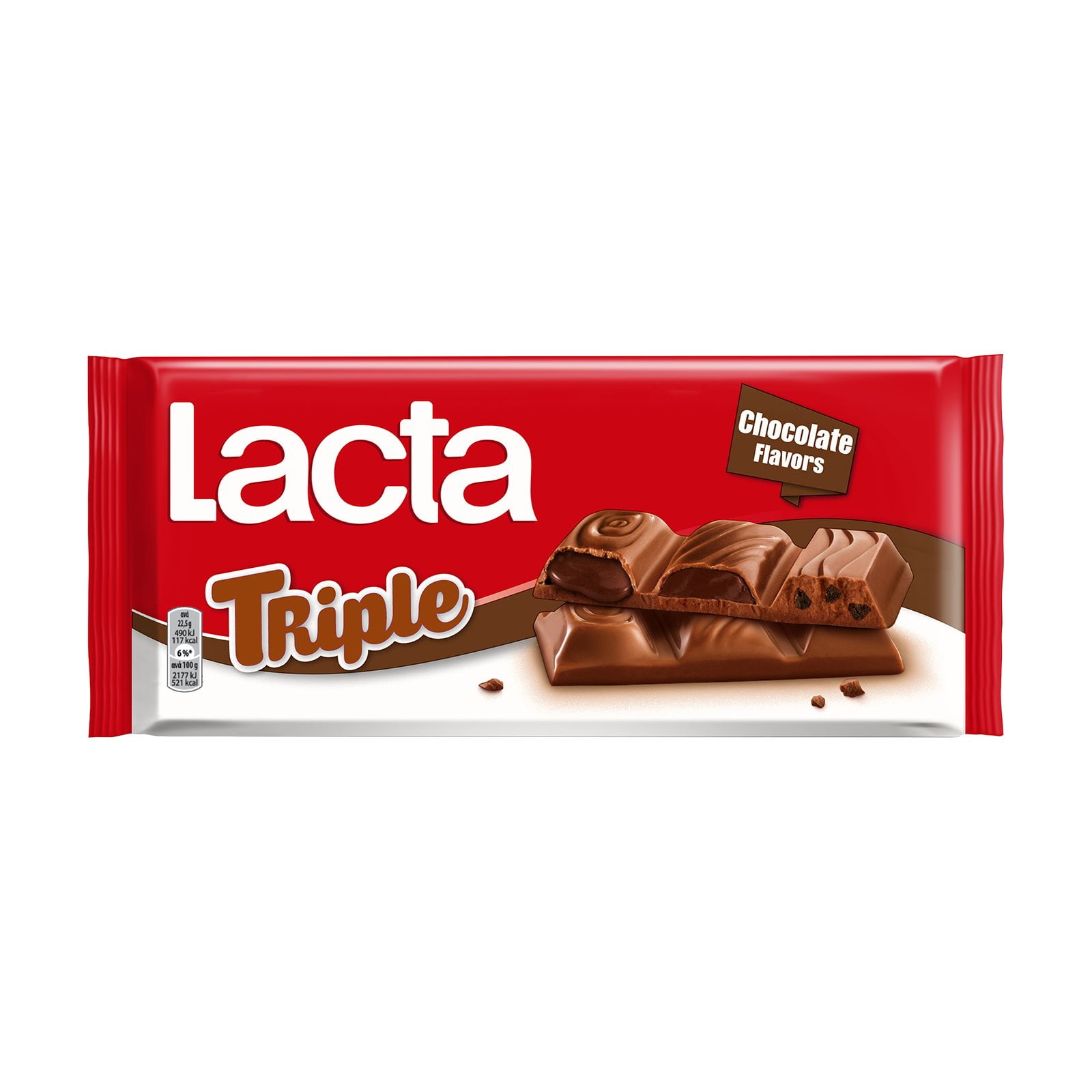 Lacta Σοκολάτα  Γάλακτος με γέμιση Triple Choco (90gr)