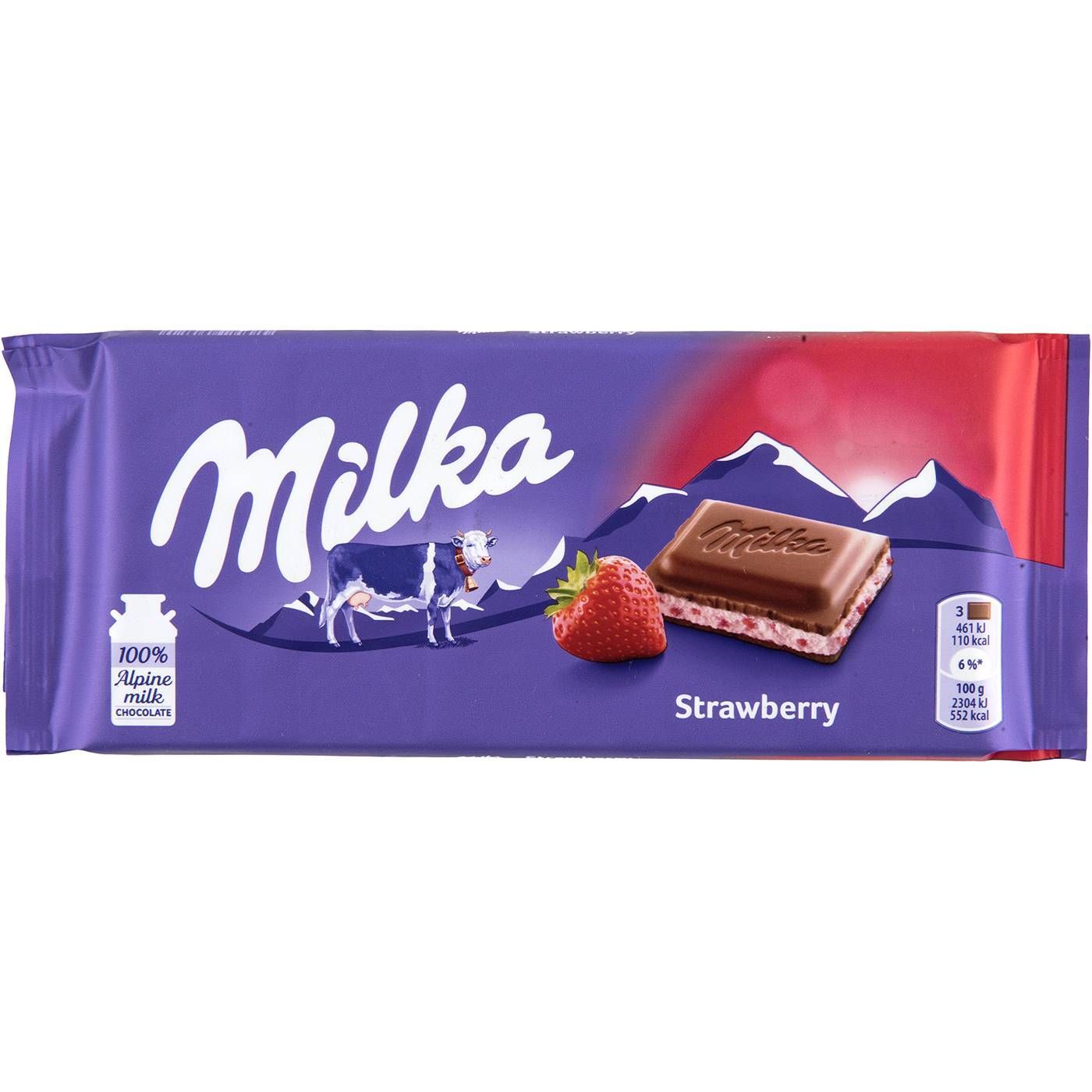 Milka Σοκολάτα Γάλακτος Strawberry Yoghurt (100gr)