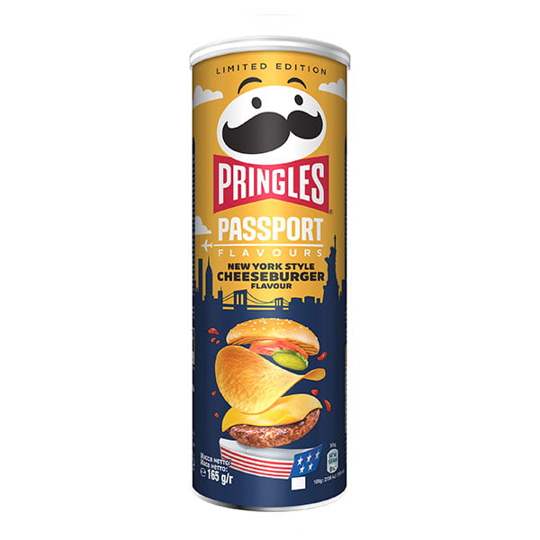Pringles Passport Flavours New York Style Cheeseburger Flavour 165g
