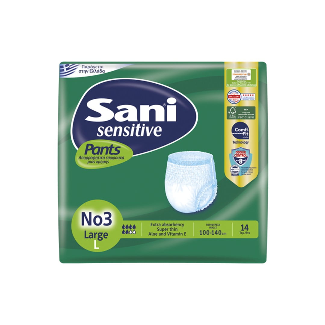 Sani Pants Sensitive No3 Large Clothes ( to the post)