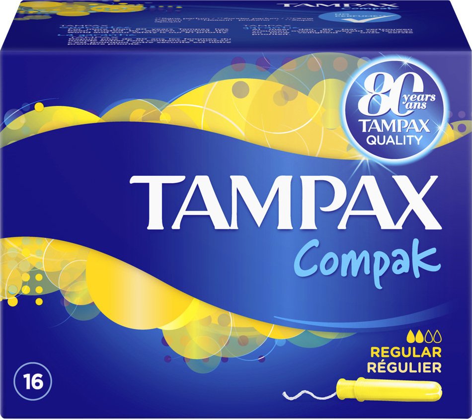 Tampax Compak Tampon with Applicator for Normal Roof 16mH