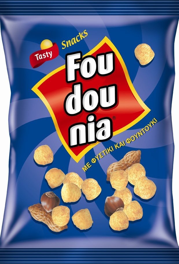 Tasty Snacks Φουντούνια Σνακ Καλαμποκιού Φυστίκι & Φουντούκι (100gr)