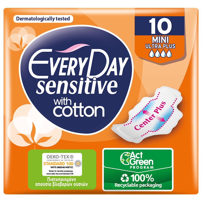 Every Day Σερβιέτες Sensitive Ultra Plus Μίνι (10τεμ)