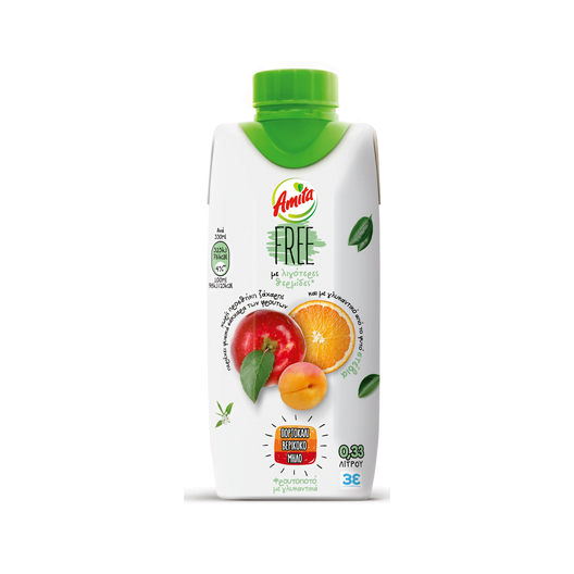 Amita Free Orange Berry Milk 330ml