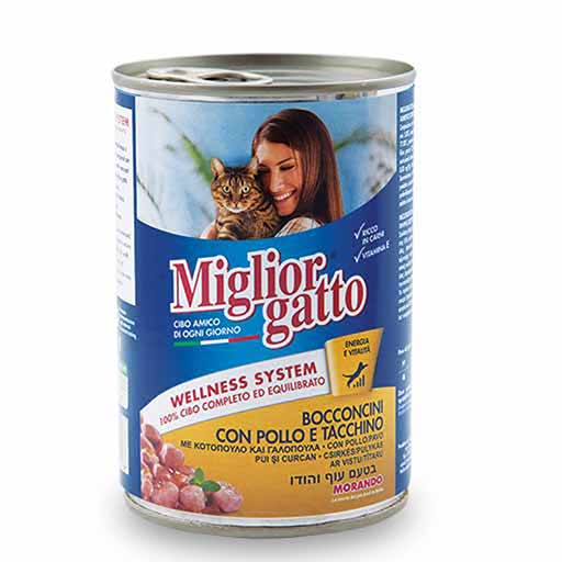 Miglior Gatto Γατοτροφή Κοτόπουλο & Γαλοπούλα (405gr)