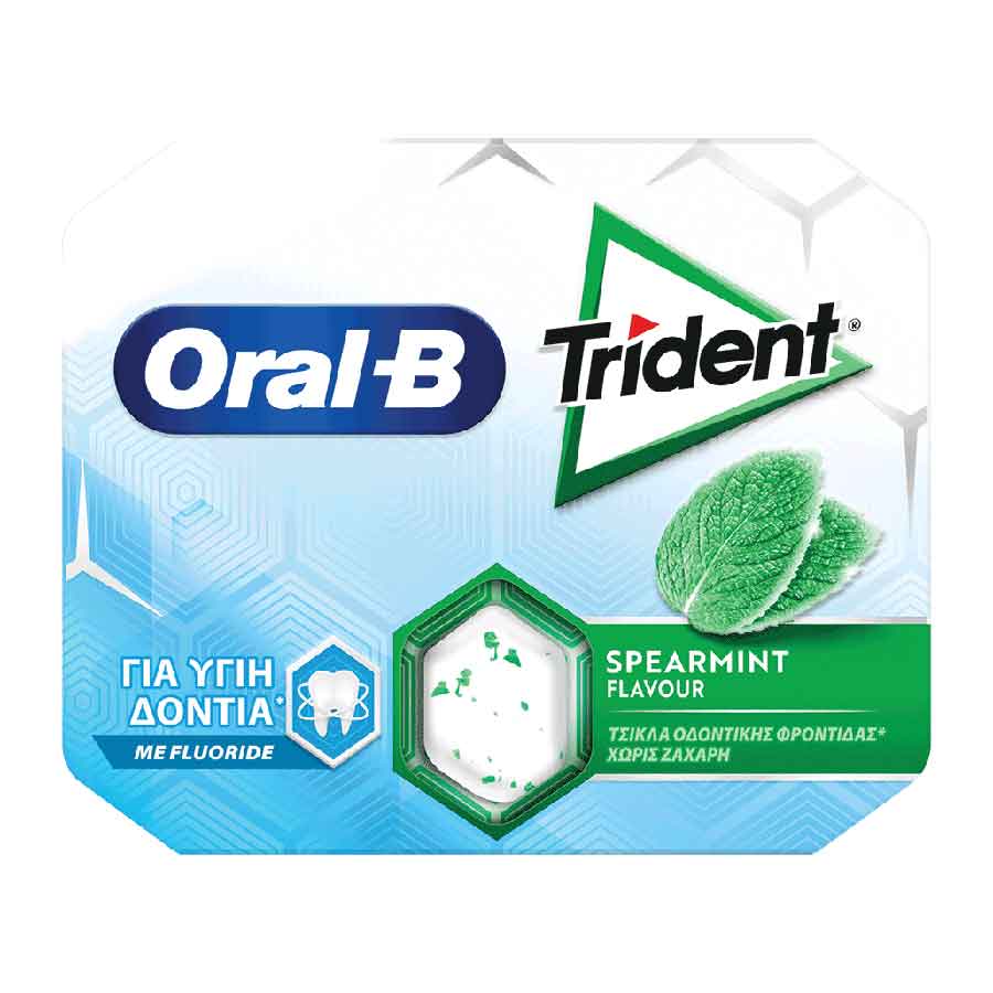 Trident Oral-B Τσίχλες Δυόσμος (17gr)