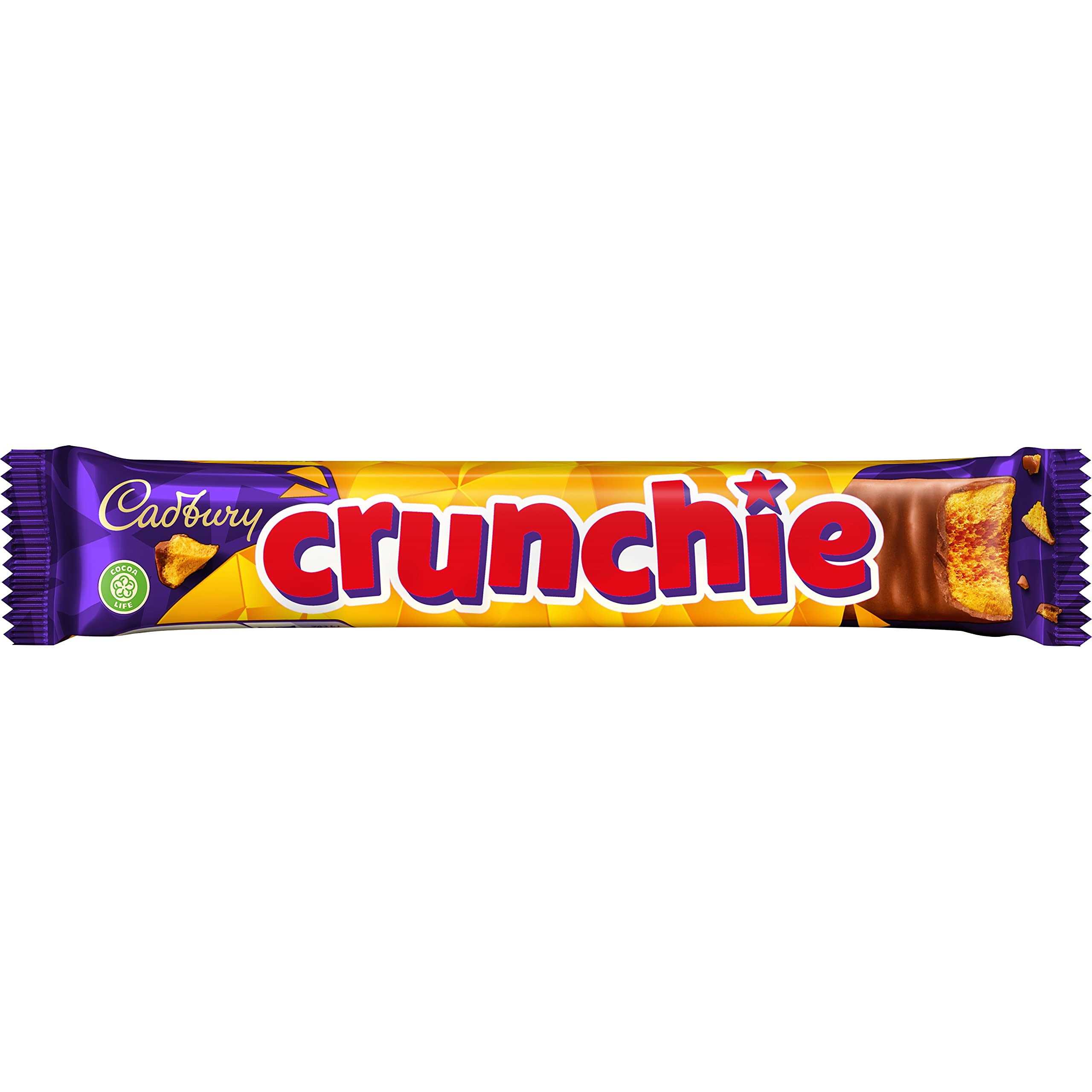 Cadbury Crunchie Bar Σοκολάτα Γάλακτος καραμέλα (40gr)