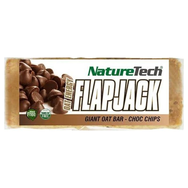 NatureTech Flapjack – Μπάρα Βρώμης Soft Choco Chip Vegan (90gr)