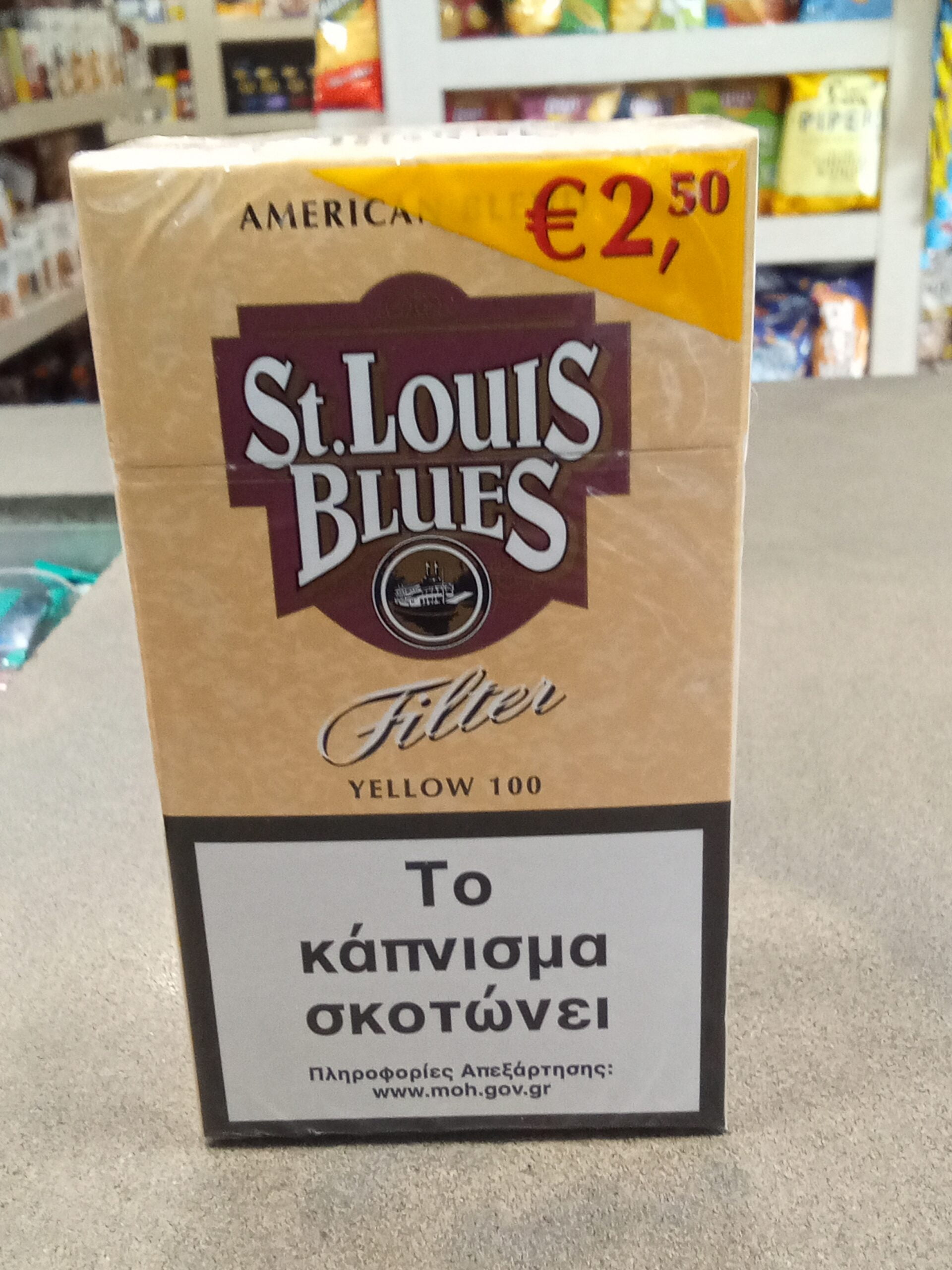 St. Louis Blues Yellow Filter 100’s