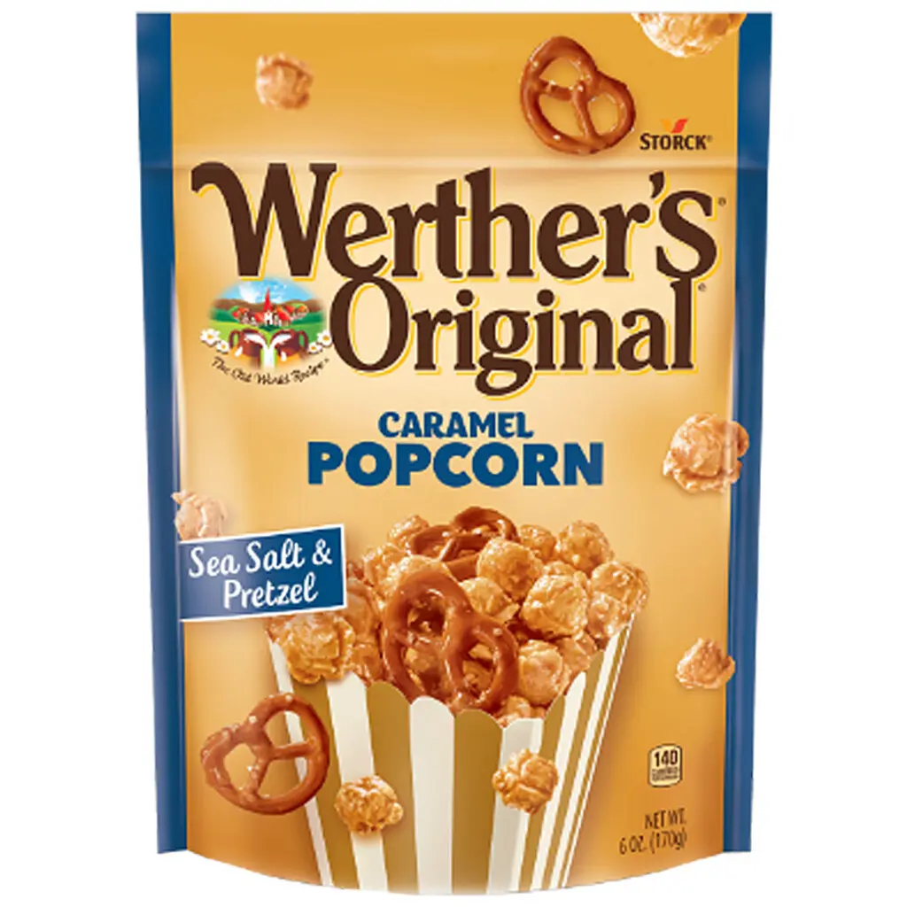 Werther’s Original Caramel Popcorn Sea Salt & Pretzel  (140g)