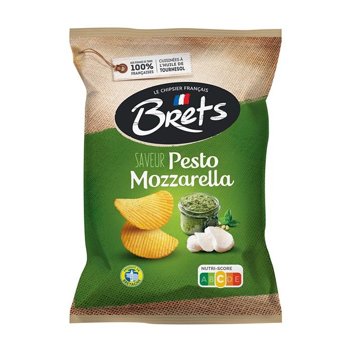 Brets Chips Pesto Mozzarella (125gr)