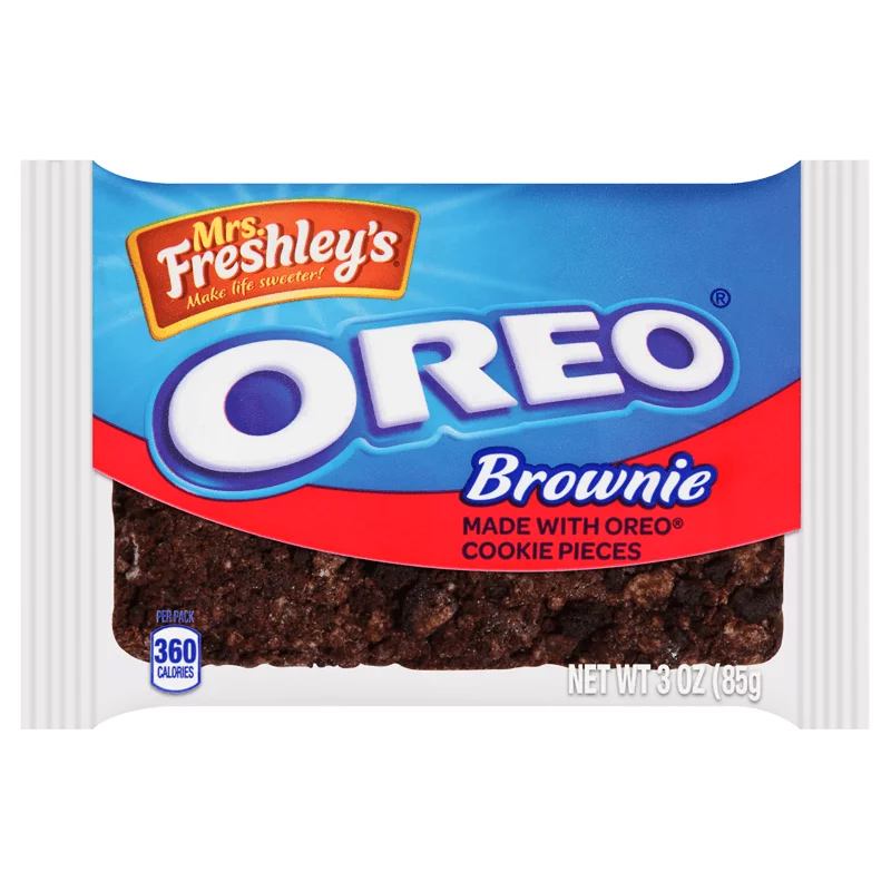 Mrs. Freshley’s Deluxe Brownie with OREO Cake Pieces