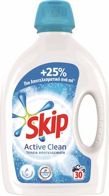 Skip Υγρό Απορρυπαντικό Πλυντηρίου Ρούχων Active Clean (40 Μεζούρες)